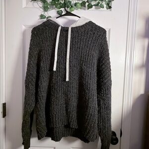 Aerie Dark Gray Hooded Sweater for Women